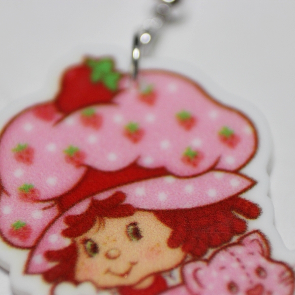 Vintage retro Strawberry Shortcake character earrings - Picture 2 of 9